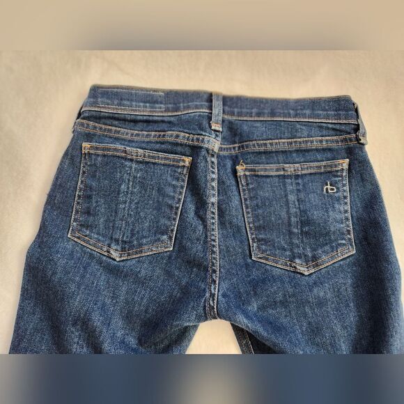 Rag & Bone Raw Hem Ankle Jeans Sz 25 - Picture 7 of 9